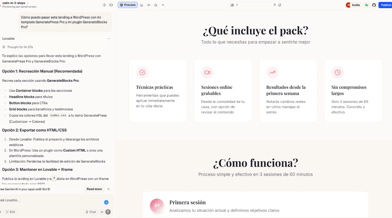 Cómo diseñar una landing page en 5 minutos (con IA)